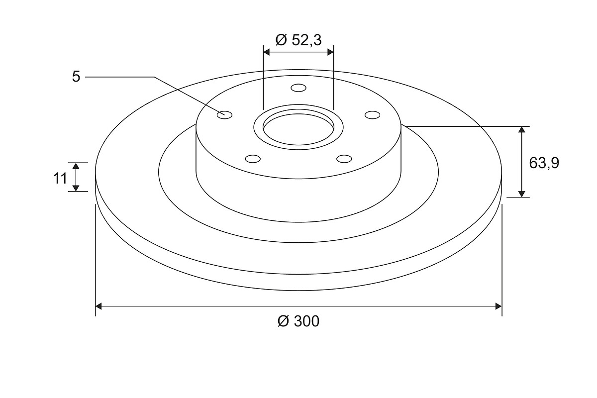 BRAKE DISC X1 WITH BRG REN LAG